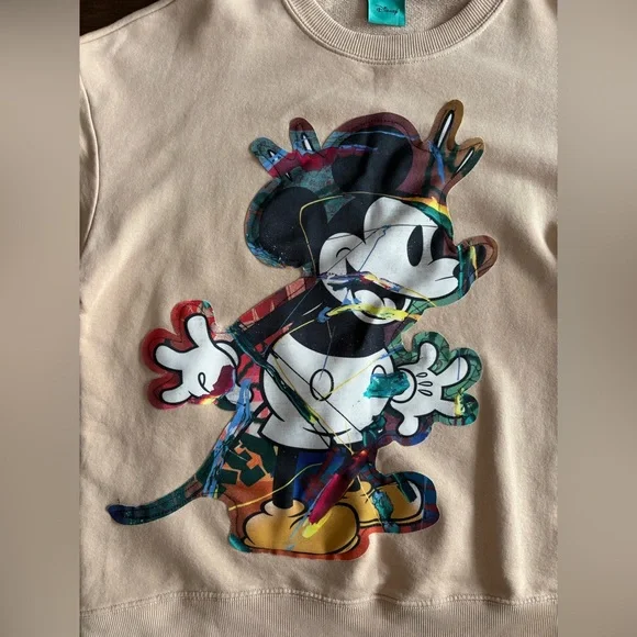 Zara Disney Mickey Mouse Sweater Women’s Girls Sweatshirt Size Small - Picture 3 of 12